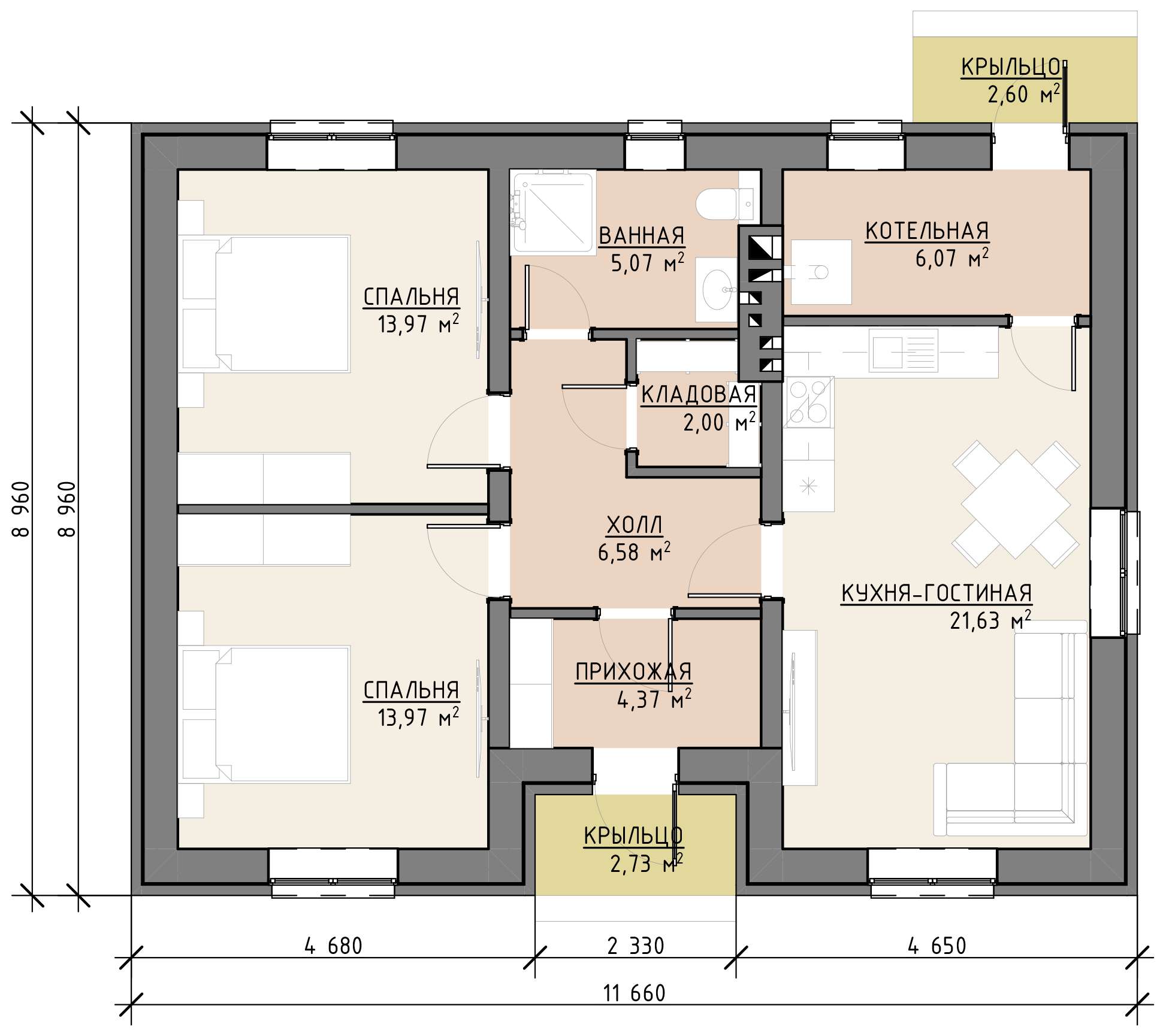 План 1 этажа