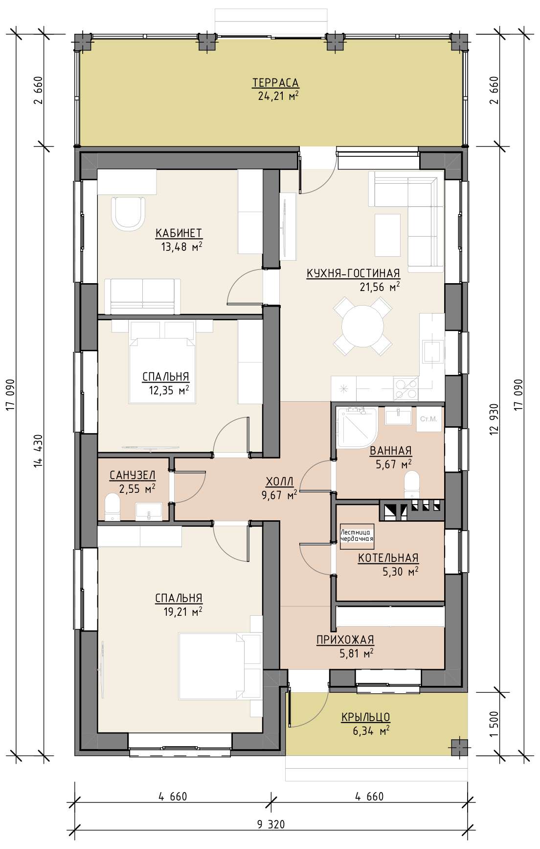 План 1 этажа