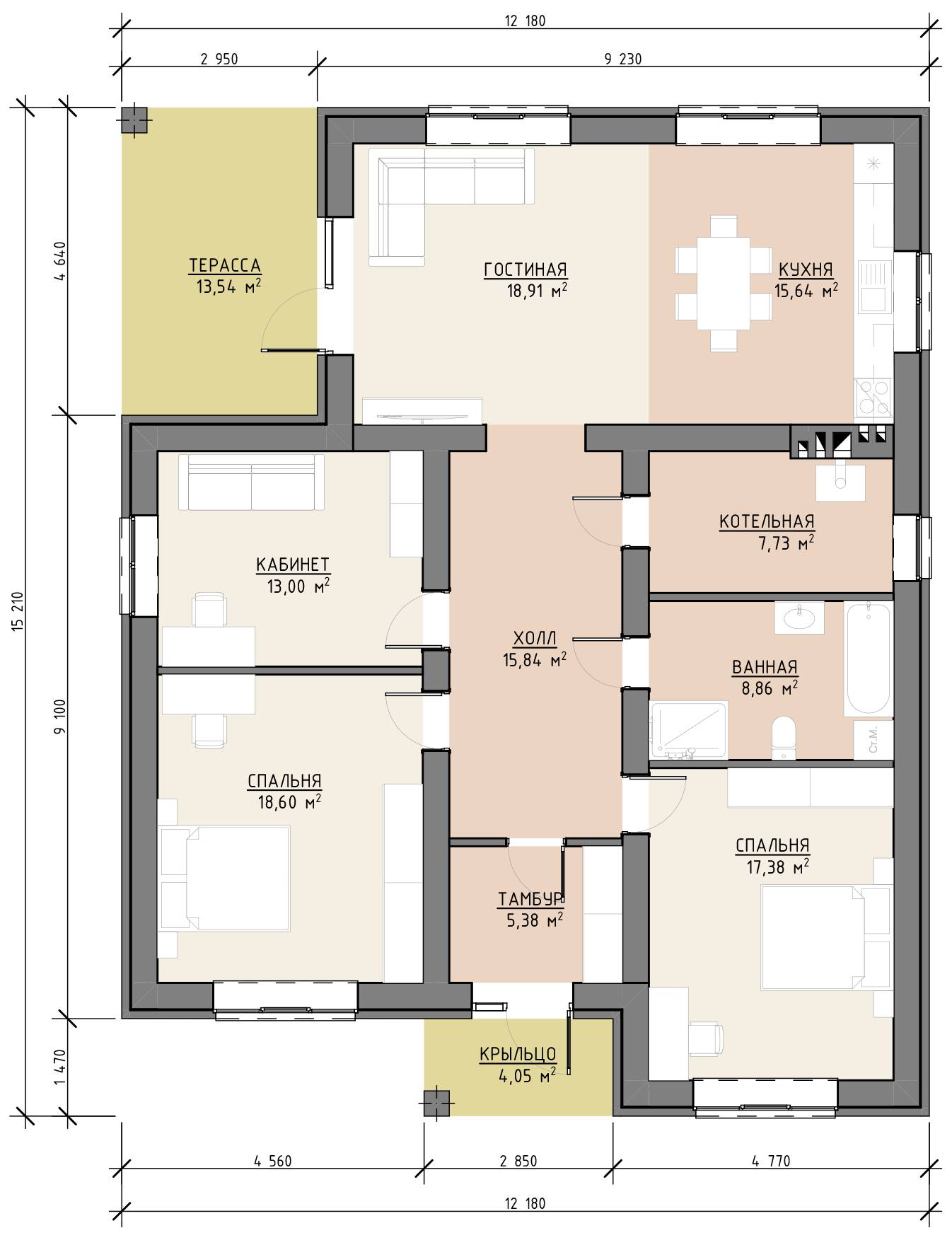 План 1 этажа