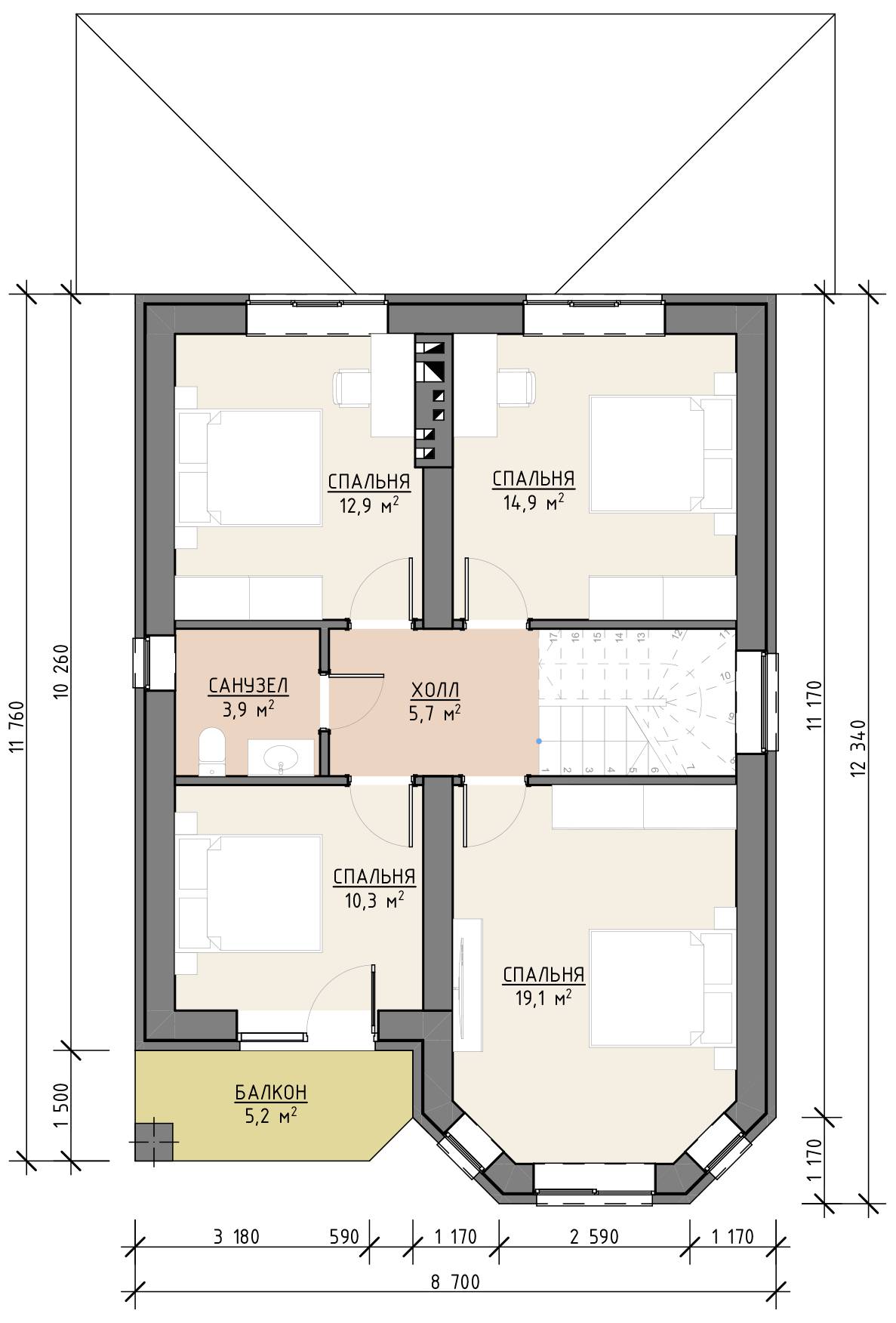 План 1 этажа