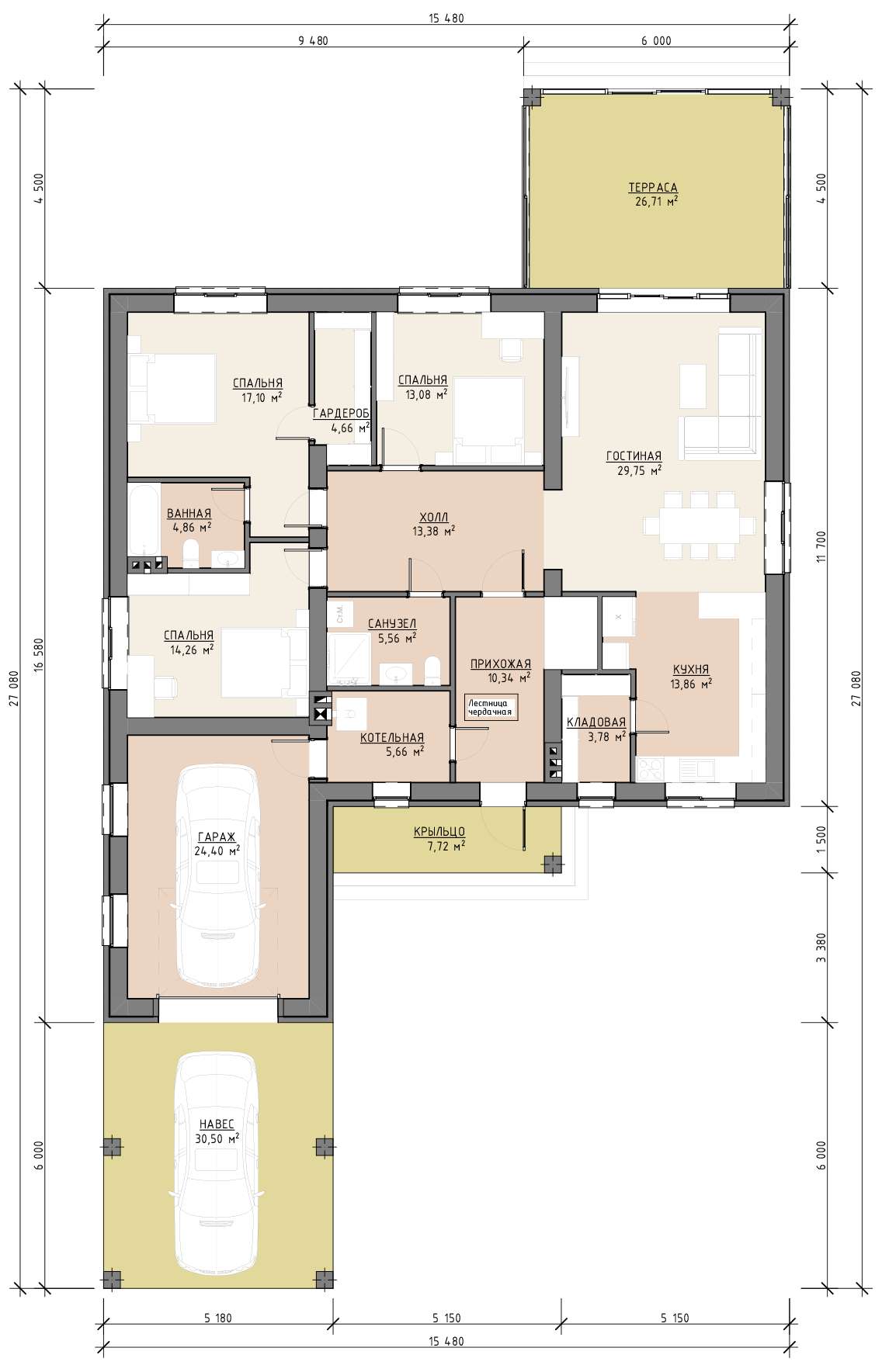 План 1 этажа