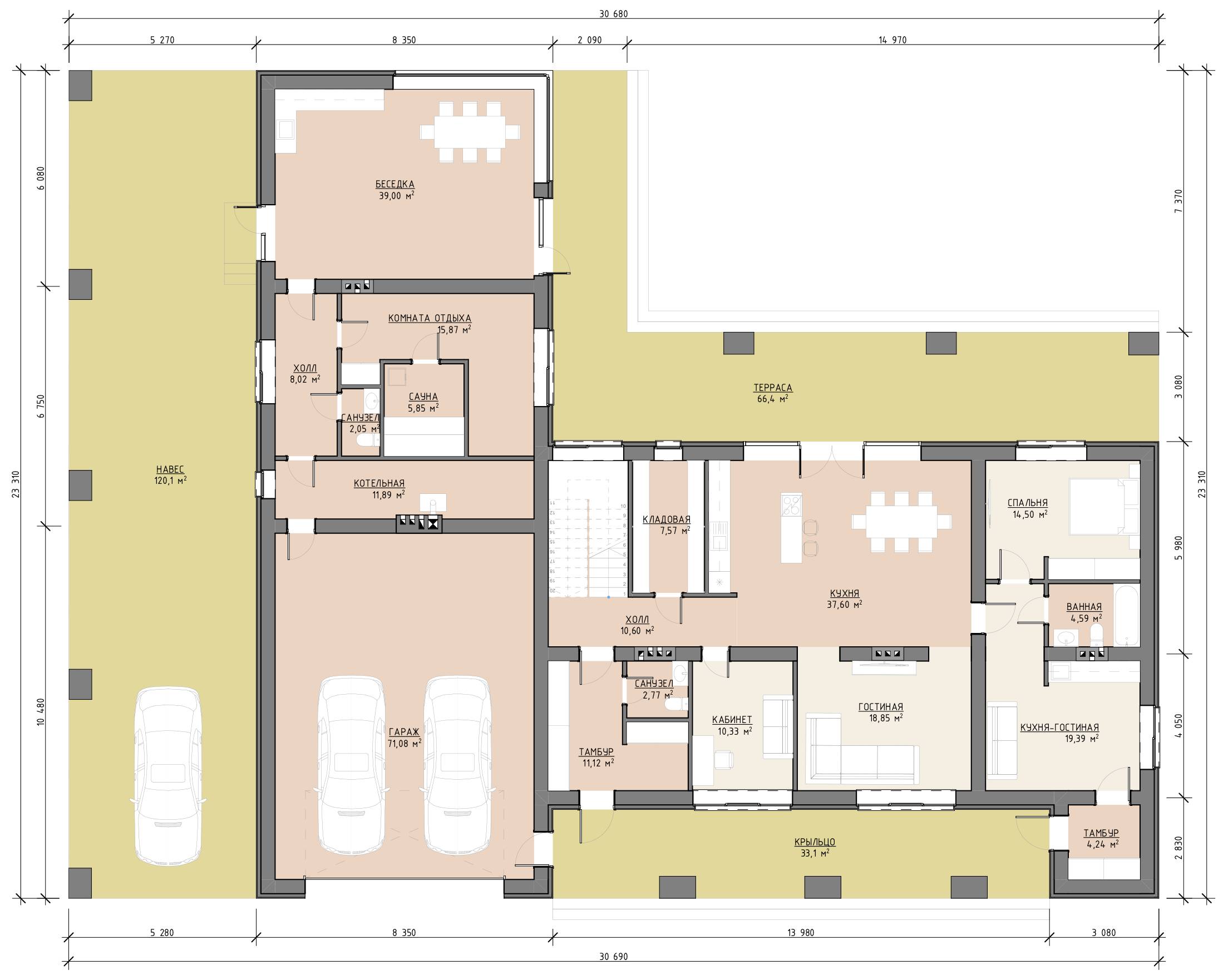 План 1 этажа