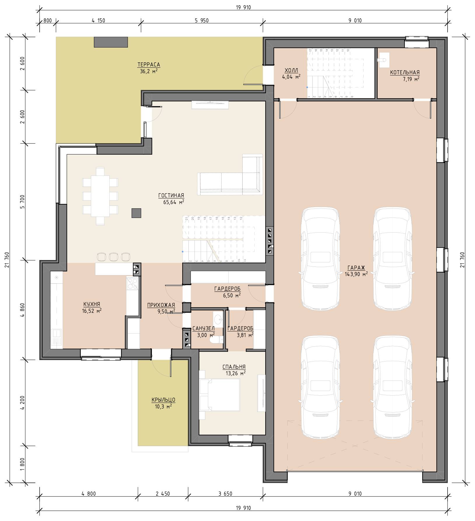 План 1 этажа