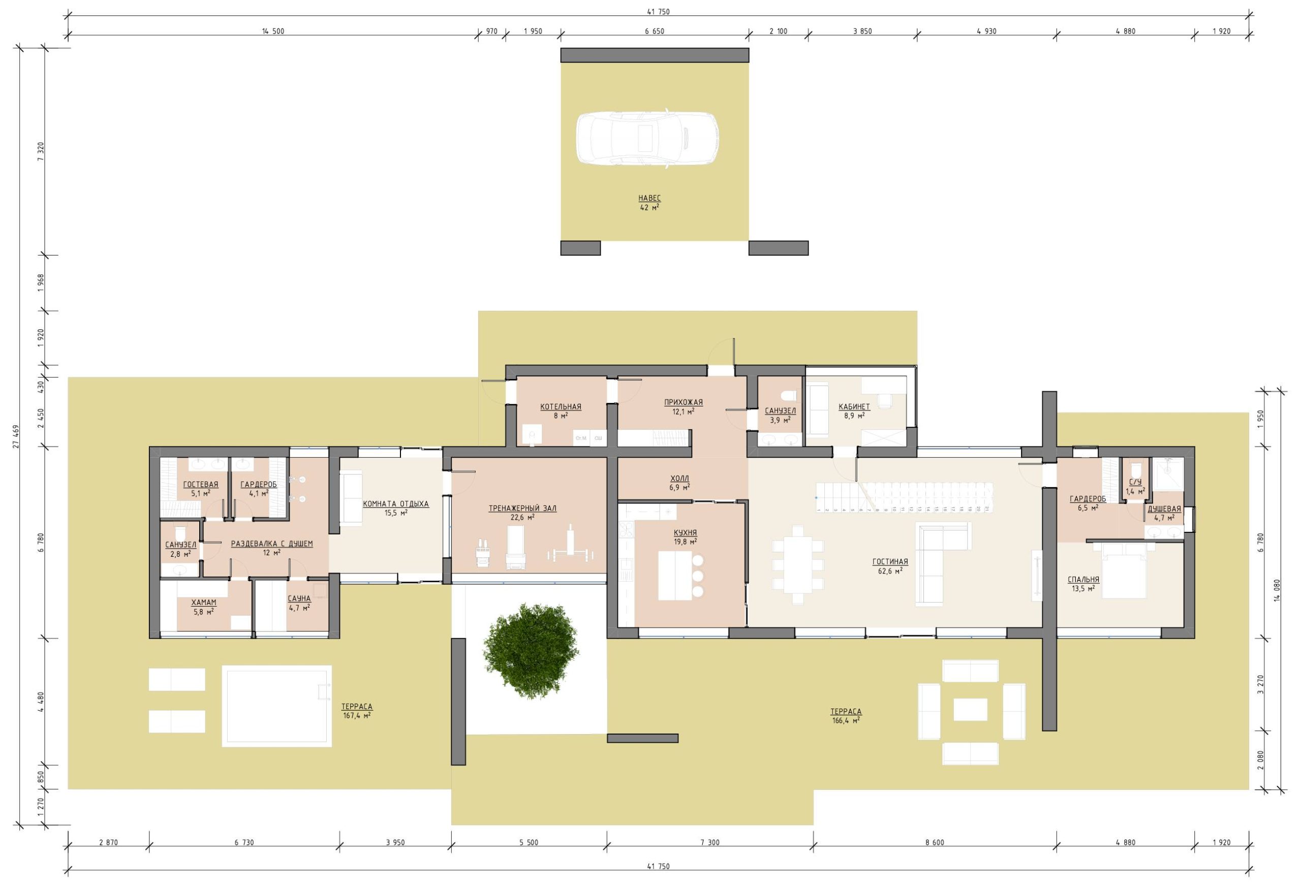 План 1 этажа