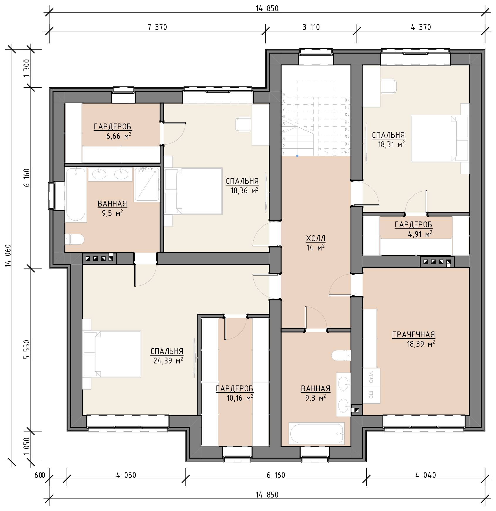 План 1 этажа