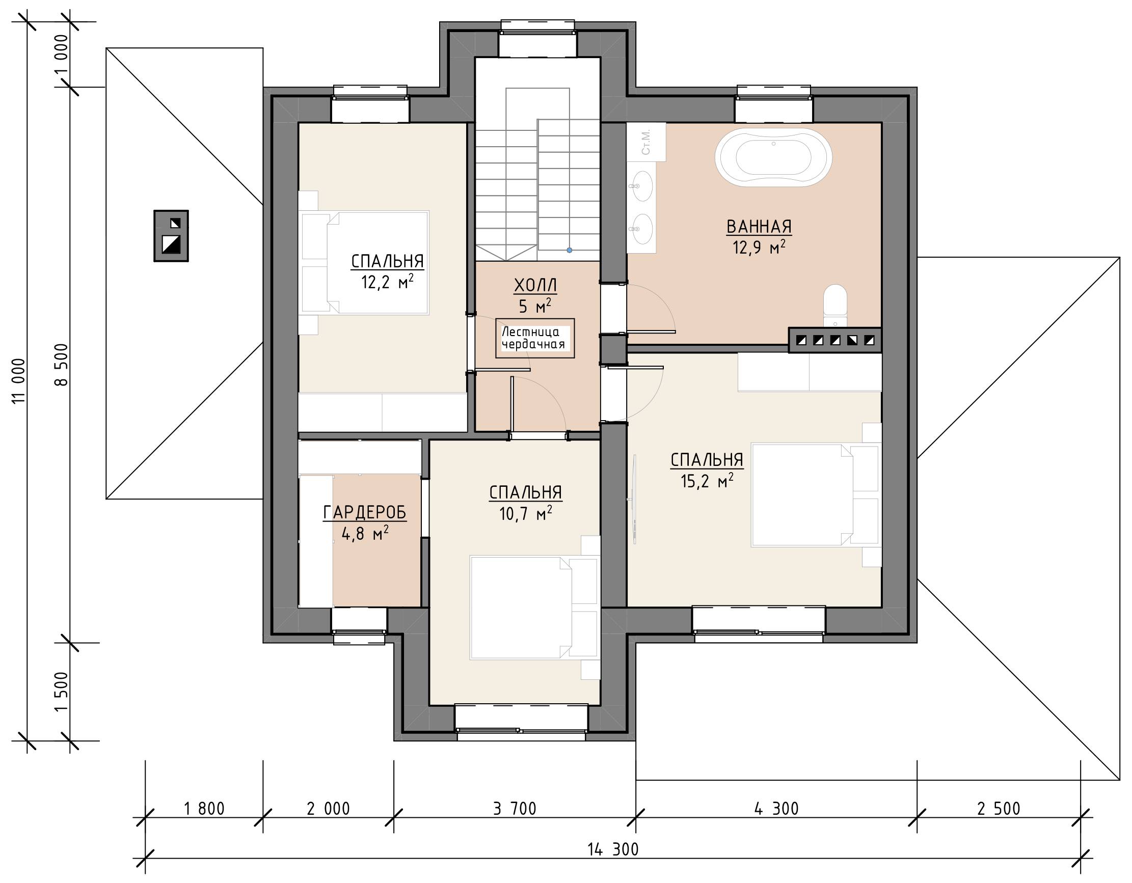 План 1 этажа